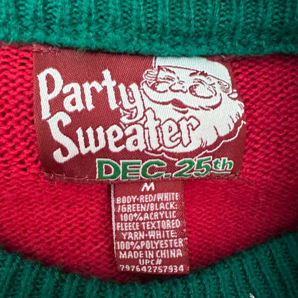 Baaa Humbug Sheep Christmas Party Sweater (M) View 2